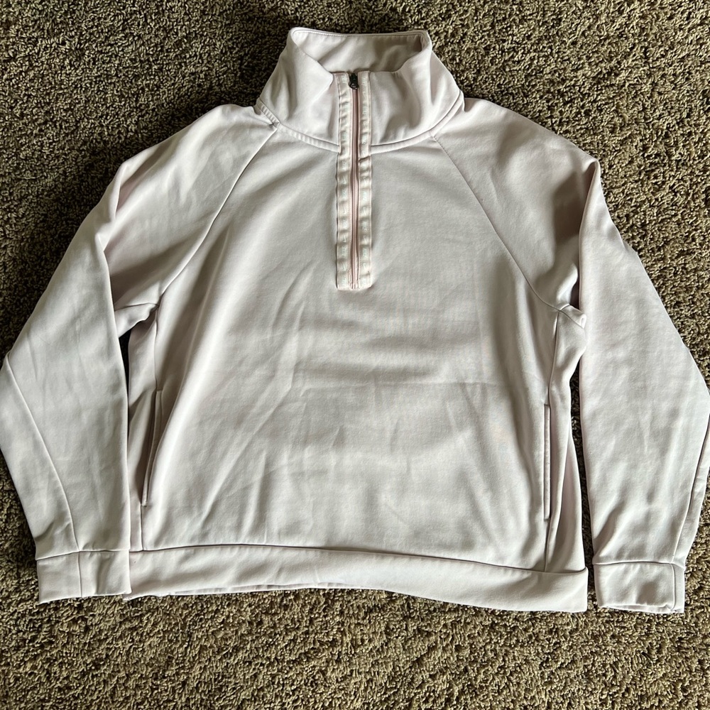 Light pink/beige Nike Half Zip Sweatshirt